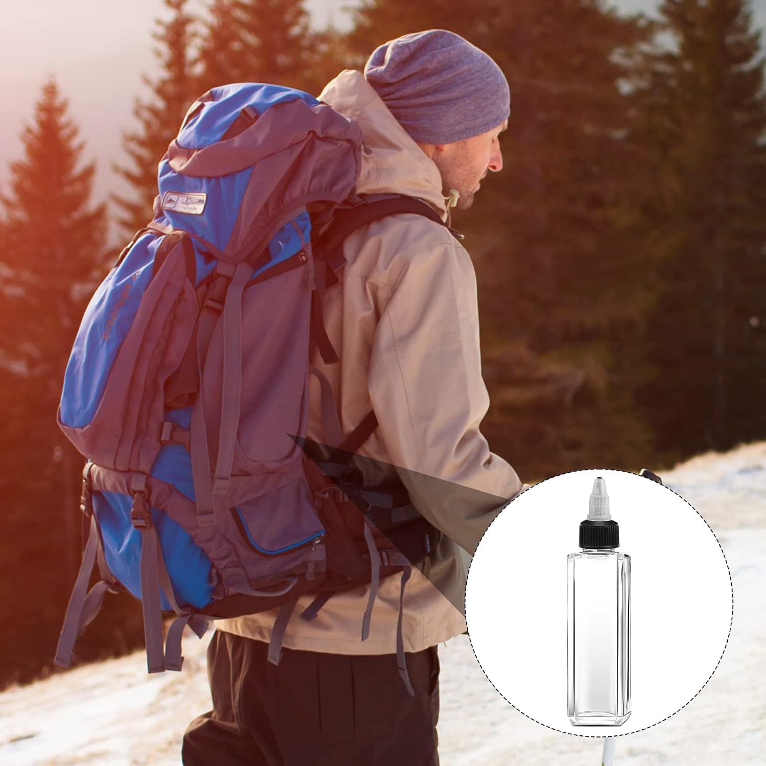 8 Pcs Oil Squeeze Bottles 3.4 OZ Empty Bottles with Twist Top Cap Plastic Liquid Condiment Container Leak-Proof Dispensing Bottles for Oil Soy Sauce Vinegar Syrup Ketchup image number 3