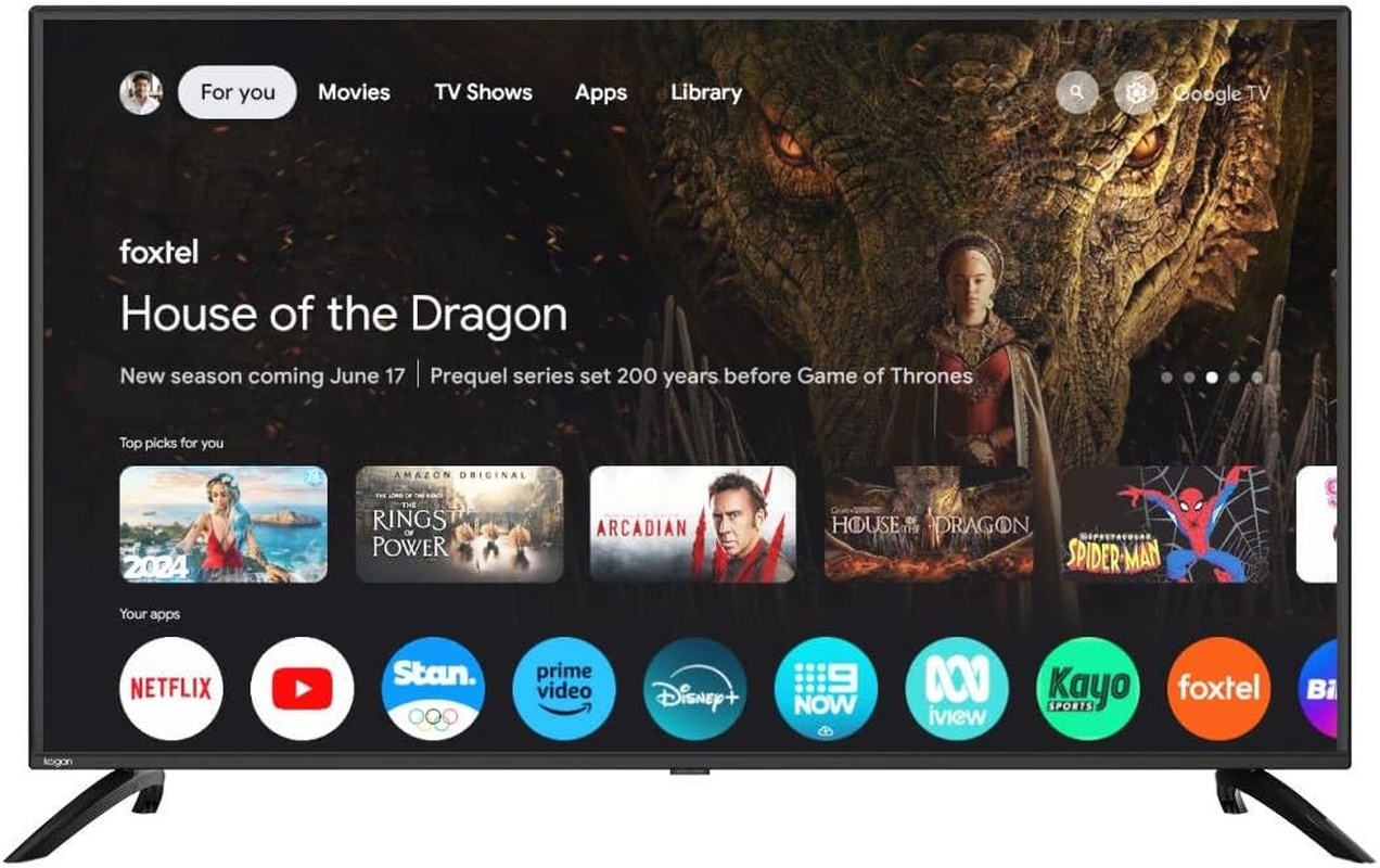 Kogan 50" LED 4K Smart AI Google TV - U94T - KALED50U94TA - 50 Inch