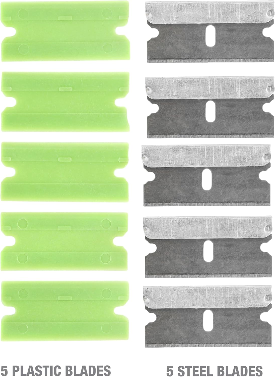 OEMTOOLS 26502 11 Piece Multi-Purpose Razor Blade Scraper, Window Scraper, Sticker Scraper Tool, Flat Blade Scraper, Plastic Razor Scraper image number 5