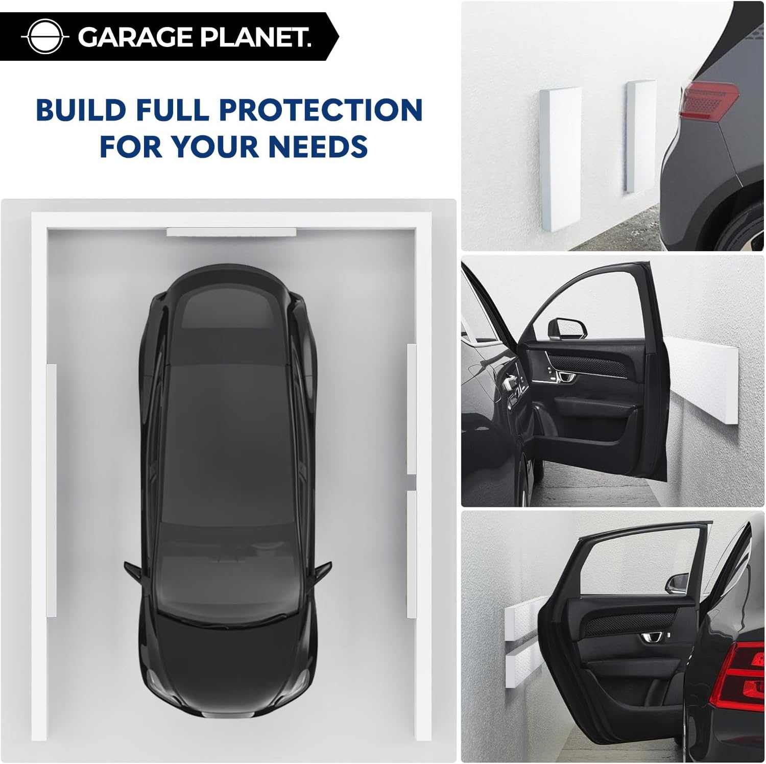 WP01 Garage Wall Protector Car Door Protector, Tool-Free, Designed in Australia