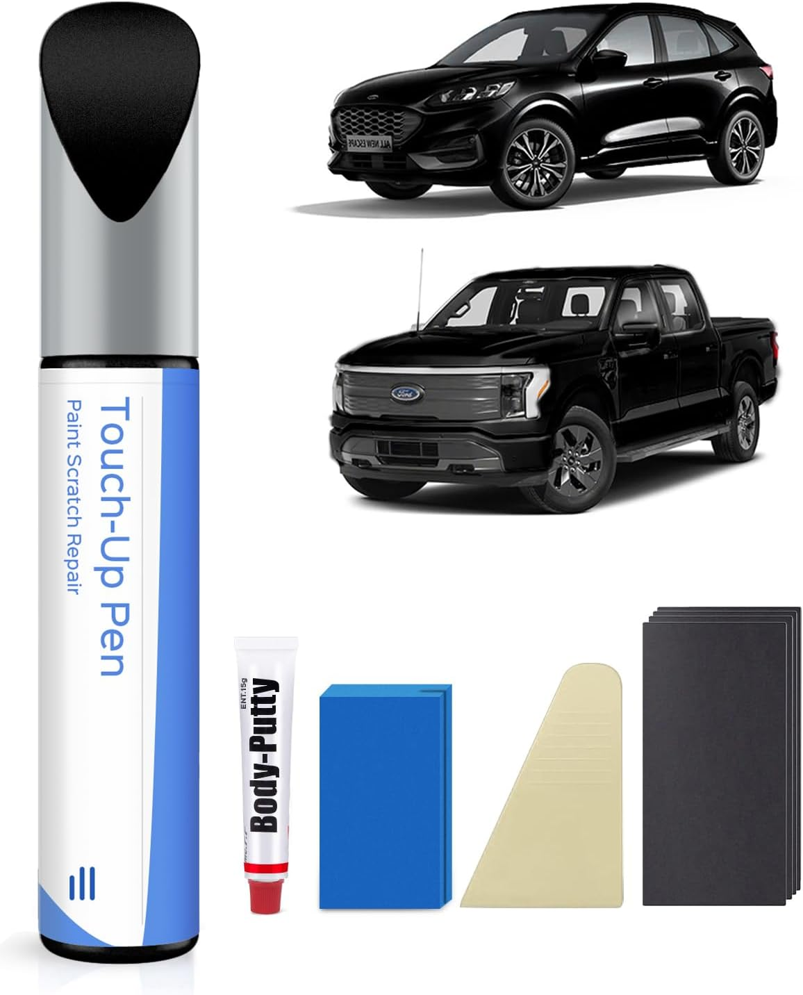 Magnetic Metallic(J7) Touch up Paint Repair Kit Compatible with Ford - DIY Kit Exactly Matches Chips and Nicks