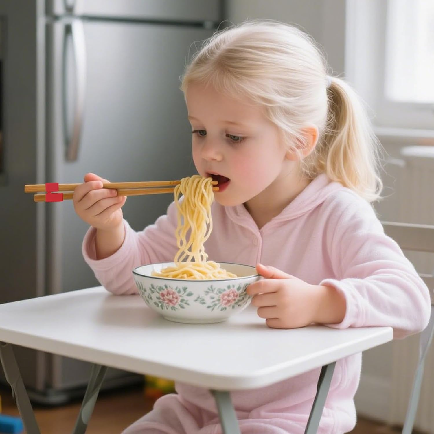 5Pcs Training Chopstick Helpers for Kids Adults, Reusable Chopsticks Trainer Set Anti-Slip Assistant Tool for Beginners Elderly Asian Food Learning image number 1