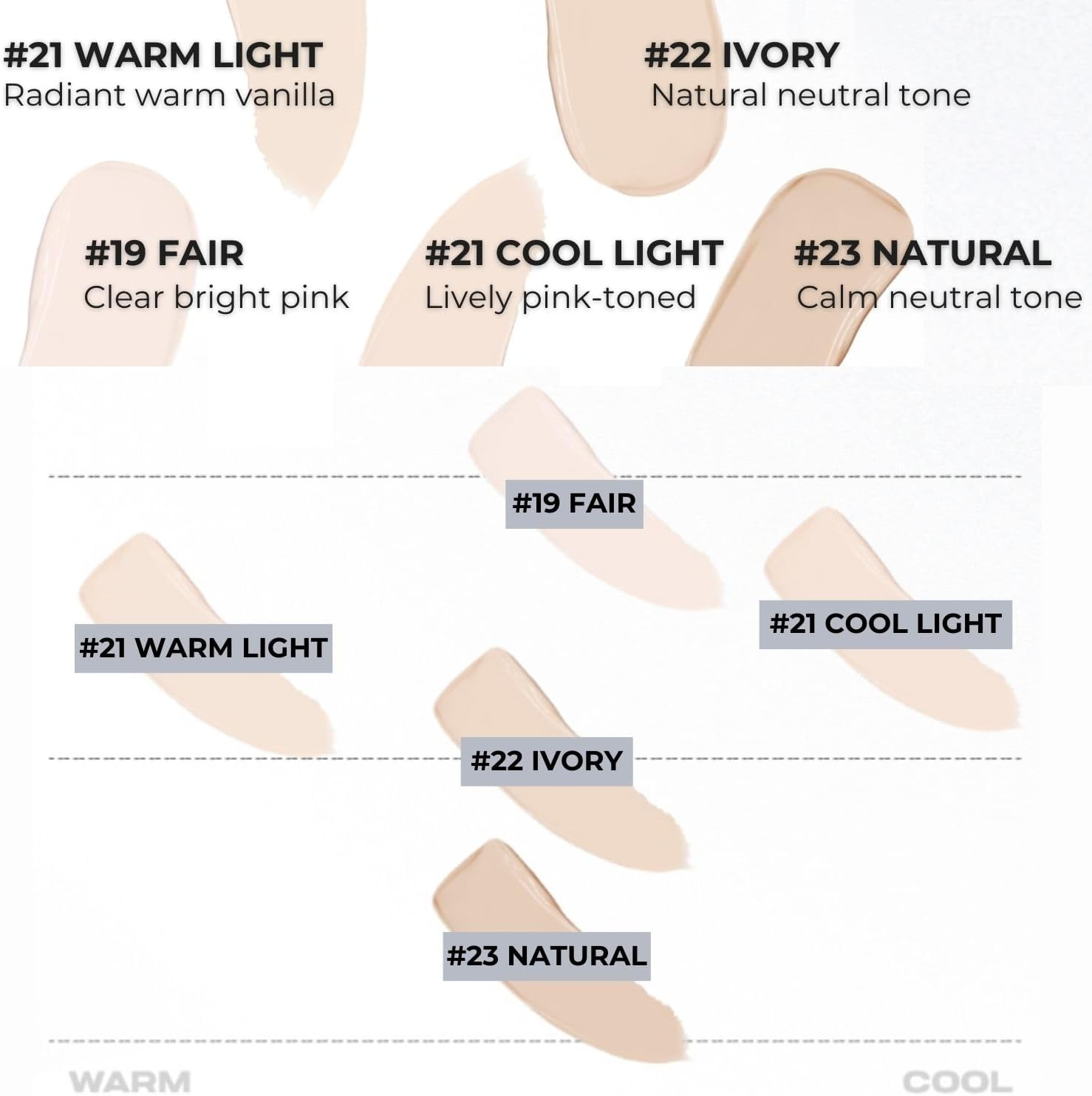 ABOUT TONE Skin Layer Cover Fit Concealer 5 Colors - Ultra Adherence Super Comfort Fit Liquid Concealer 24 Hours Long-Lasting Lightweight Coverage Vegan Korean Face Makeup (23 NATURAL, 5.6 Gram) - 19 Fair image number 3