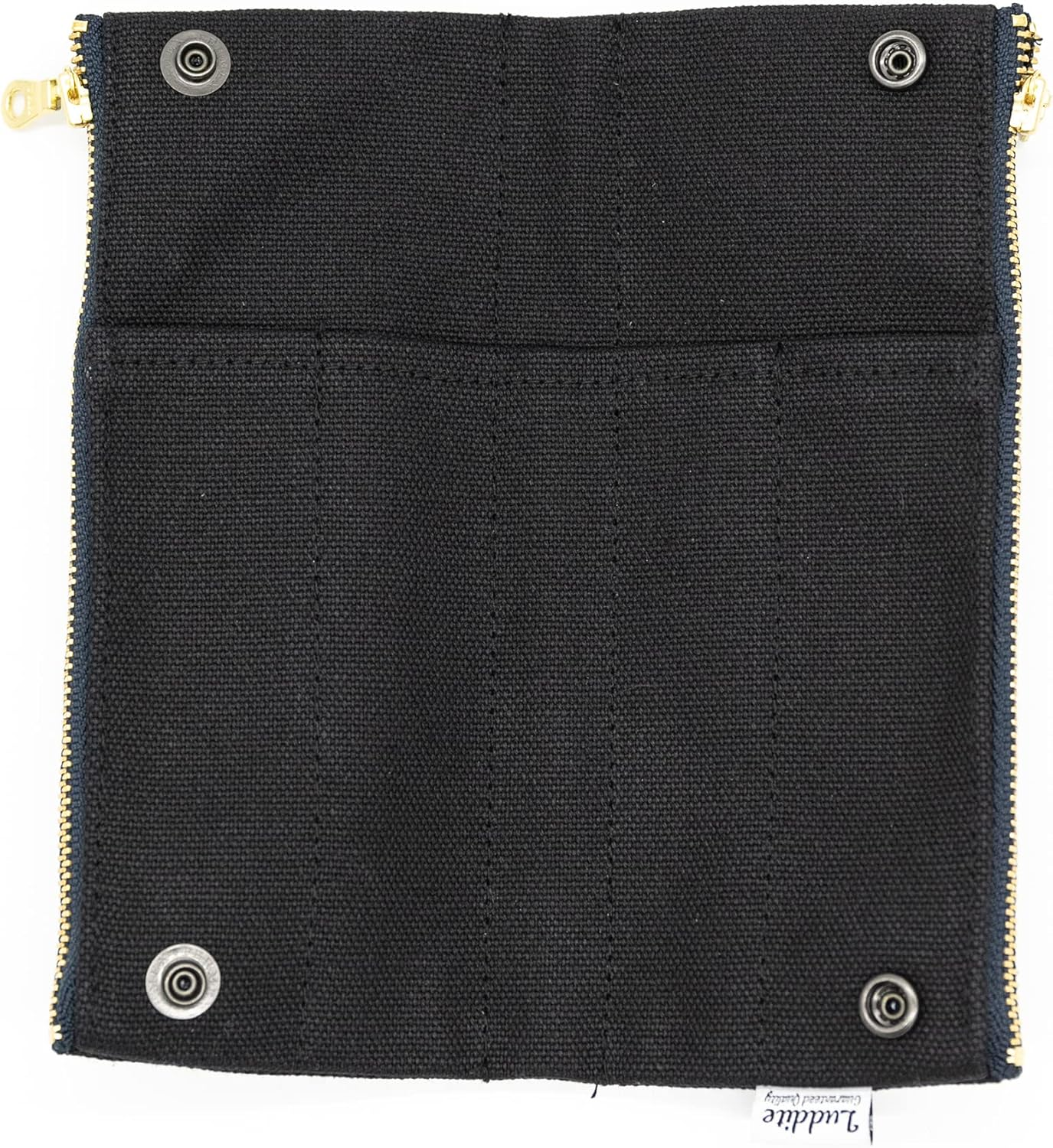 Luddite Garment Bag, Luddite Bendy Pen Case, Black - Beige, (Greige) image number 2