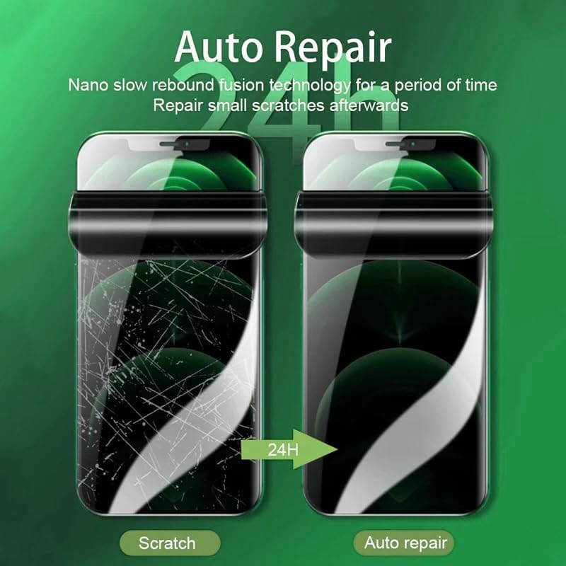 Nvskvd Privacy Screen Protector for Samsung Galaxy S25 Ultra, Pack of 2 Privacy TPU Screen Protectors, Anti-Spy Hydrogel Screen Protector with Face ID Support, TPU Flex Film