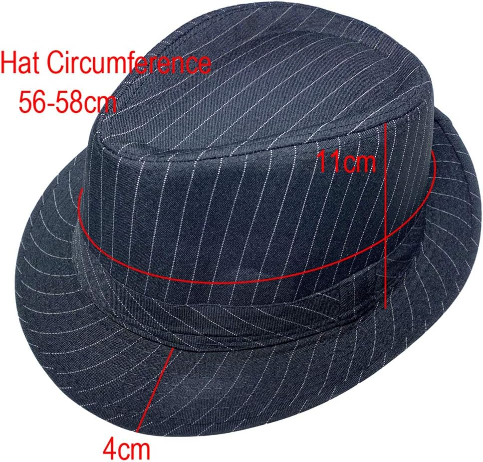 COMVIP Trilby Gangster Fedoras Panama Jazz Hat Short Brim Cotton Bowler Hats for Men/Women image number 3