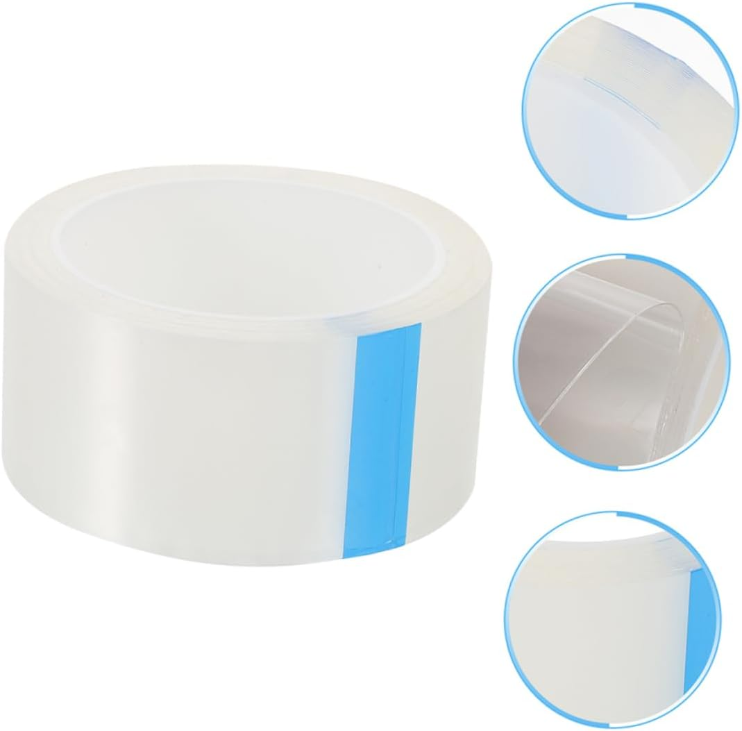 2Rolls Transparent Weather Stripping Seal Tape Wide High Adhesion Window and Door Seal for Dust Wind and Insulation image number 6