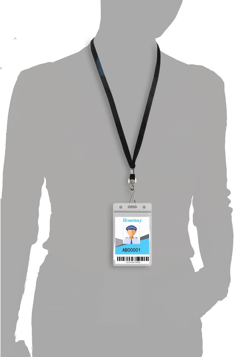 Lanyard 50 Pieces Flat Bulk Lanyards for ID Badges Comfortable Neck Straps Cruise Lanyard Swivel J-Hook Clips Badge Lanyards - Green image number 4