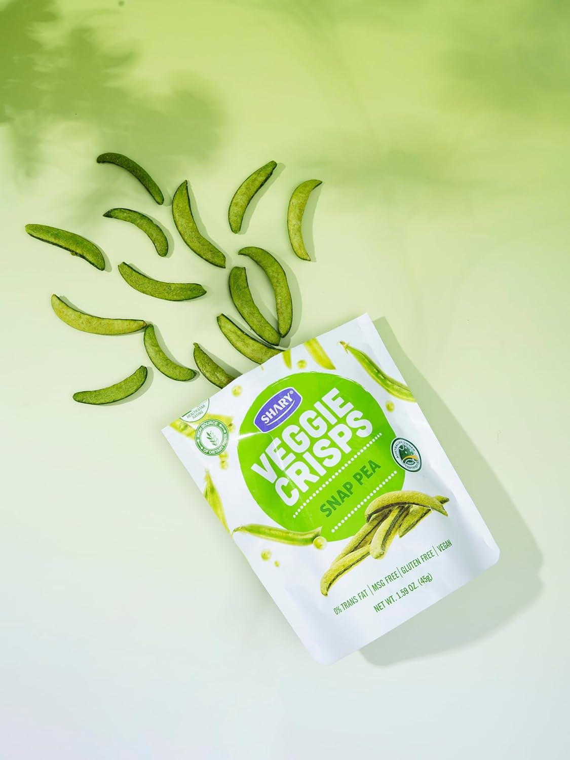 Shary Snap Pea Veggie Crisps, 20G - Healthy Snack, 100% Natural, Vegan, Gluten-Free, Crunchy & Flavorful image number 2