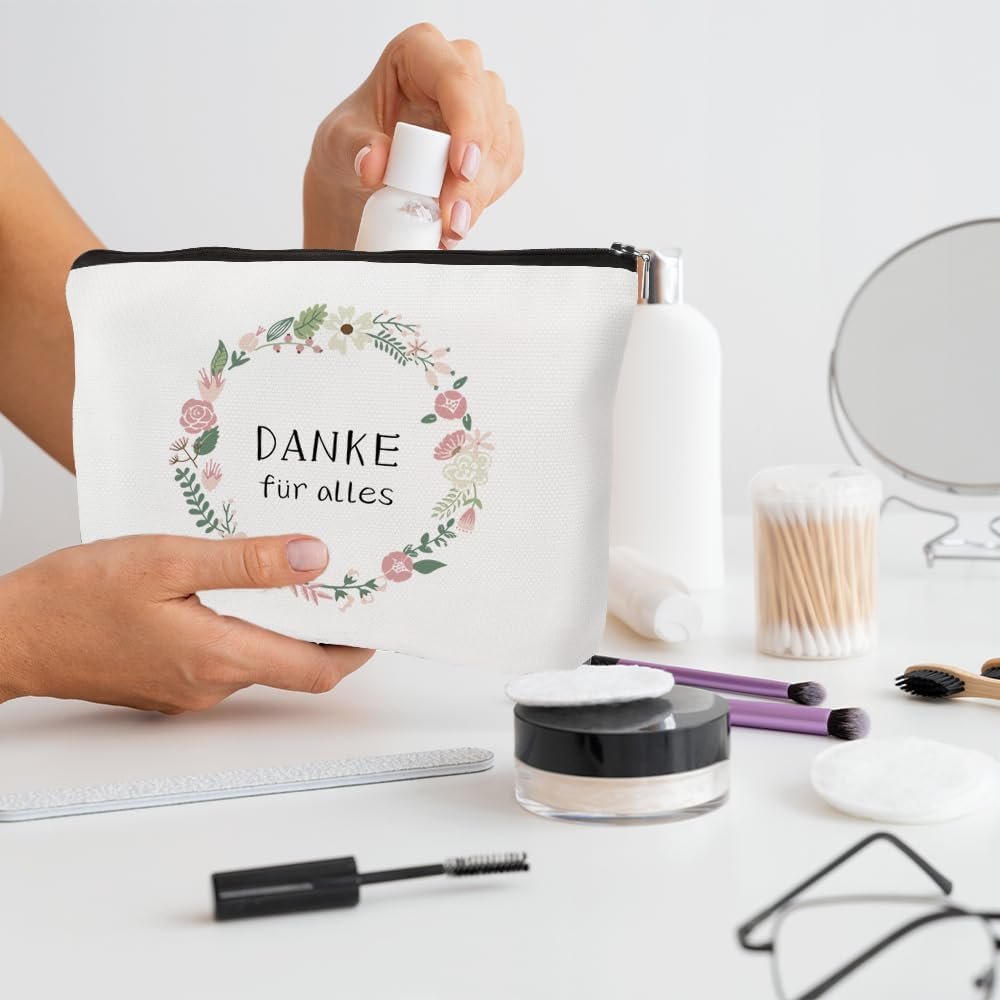 Make-Up Bags Thank You for Everything, Mother'S Day Gifts, Valentine'S Day, Birthday Gift, White