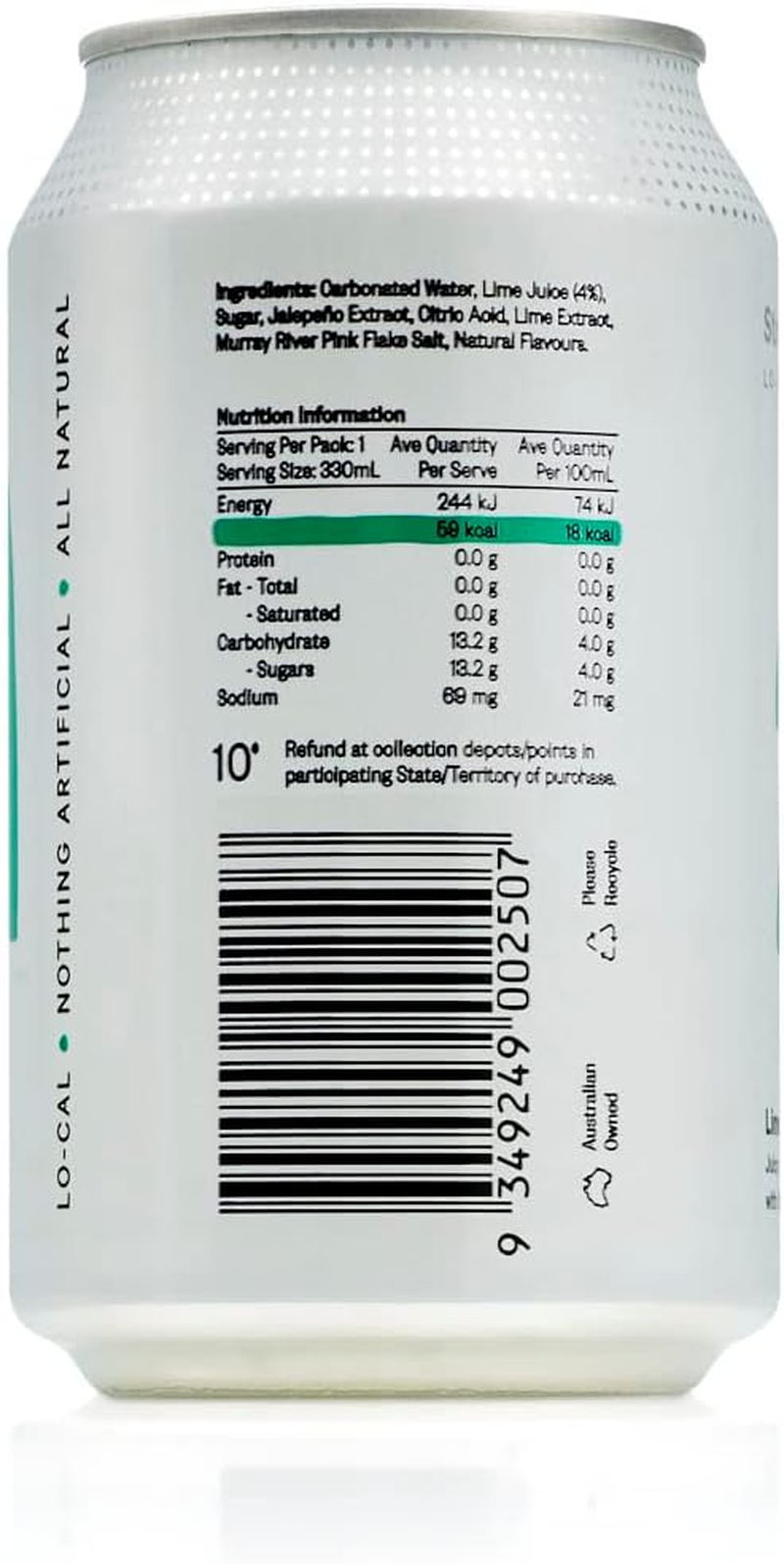 Strangelove Lime and Jalapeno Lo-Cal Soda X 24 image number 4