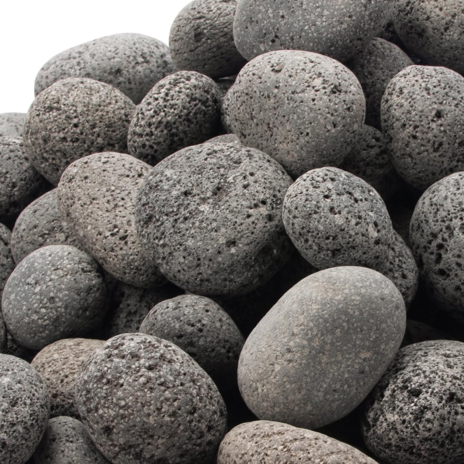 18 Pounds Black Lava Rocks for Fire Pit,Natural Lava Fire Stones,Volcanic Rock for Gas Fire Pit and Fireplace (1"-2") image number 4