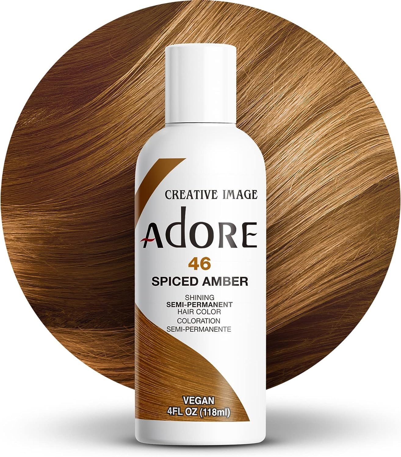 Adore Semi Permanent Hair Colour 118 Ml, Intense Red