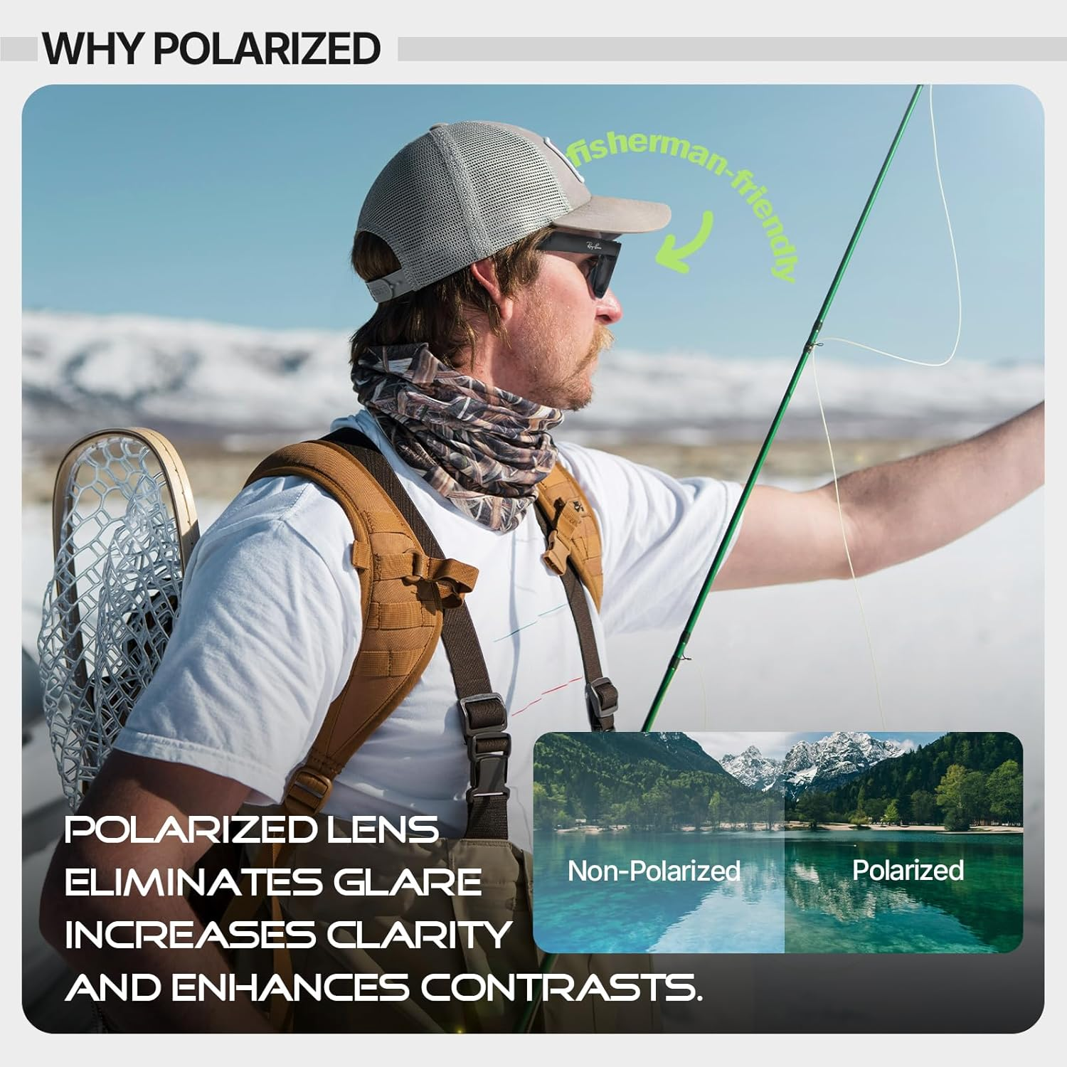 Compatible with Ray Ban Meta Wayfarer Rw4008,Polarized Color Changing Clip Quick Install anti Glare Lens Attachment image number 4