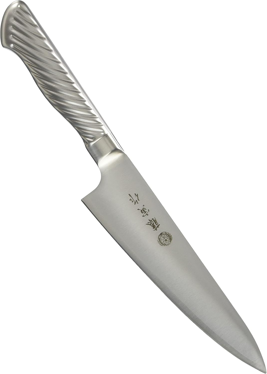 Fujitora FU-615 FU-615 Yodai Blade, 6.7 Inches (170 Mm), Made in Japan, Cobalt Alloy Steel, Double-Edged, Thick Beef Knife for Cutting Boned Meat, Semi-Frozen Crabs, Etc. Tornado Pattern, Easy to Grip image number 1