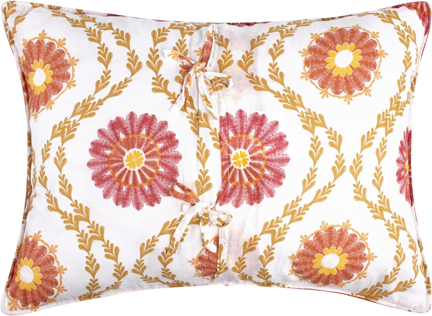 Barefoot Bungalow Topanga Pillow Sham, Standard, Orange