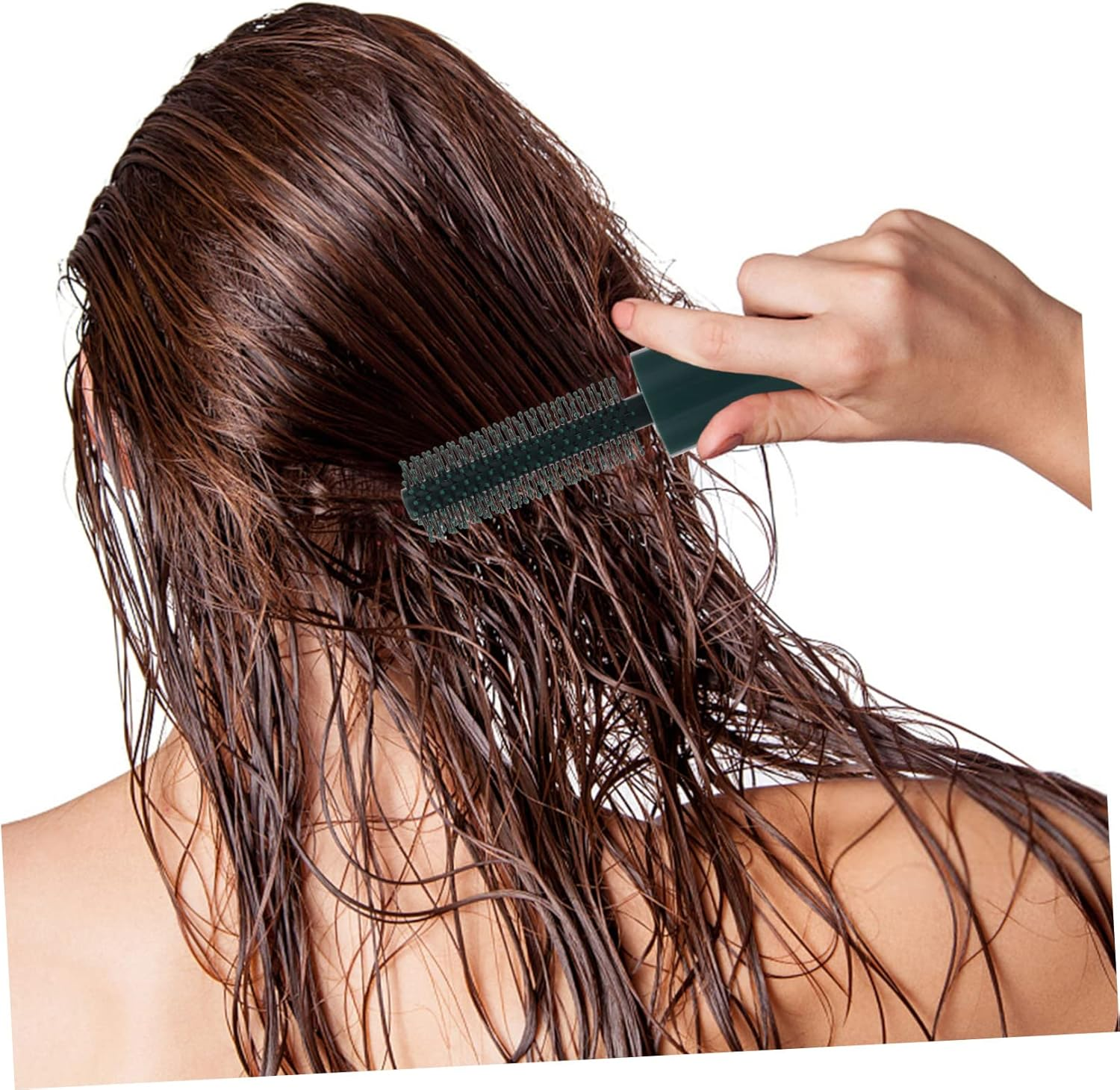 2Pcs Retractable Small Hair Brush for Blow Drying Styling Roller Hairbrush for Women and Curly Hair Compact Travel Hairbrush image number 4