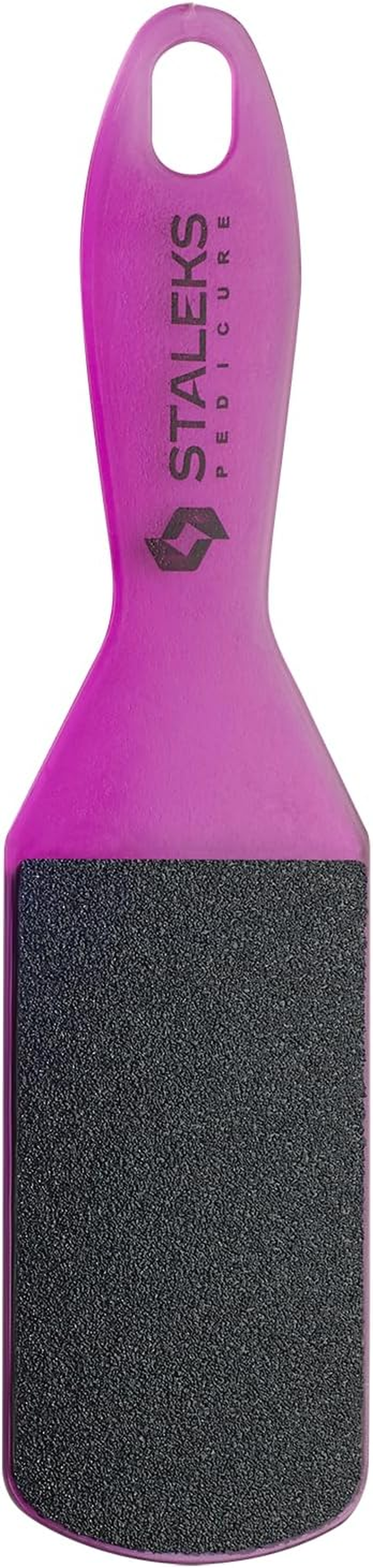 STALEKS PRO Double Sided Plastic Foot File Pedicure Foot File Callus File and Rough Heels 10 Type 2 Grits #60 and 80# (Purple)