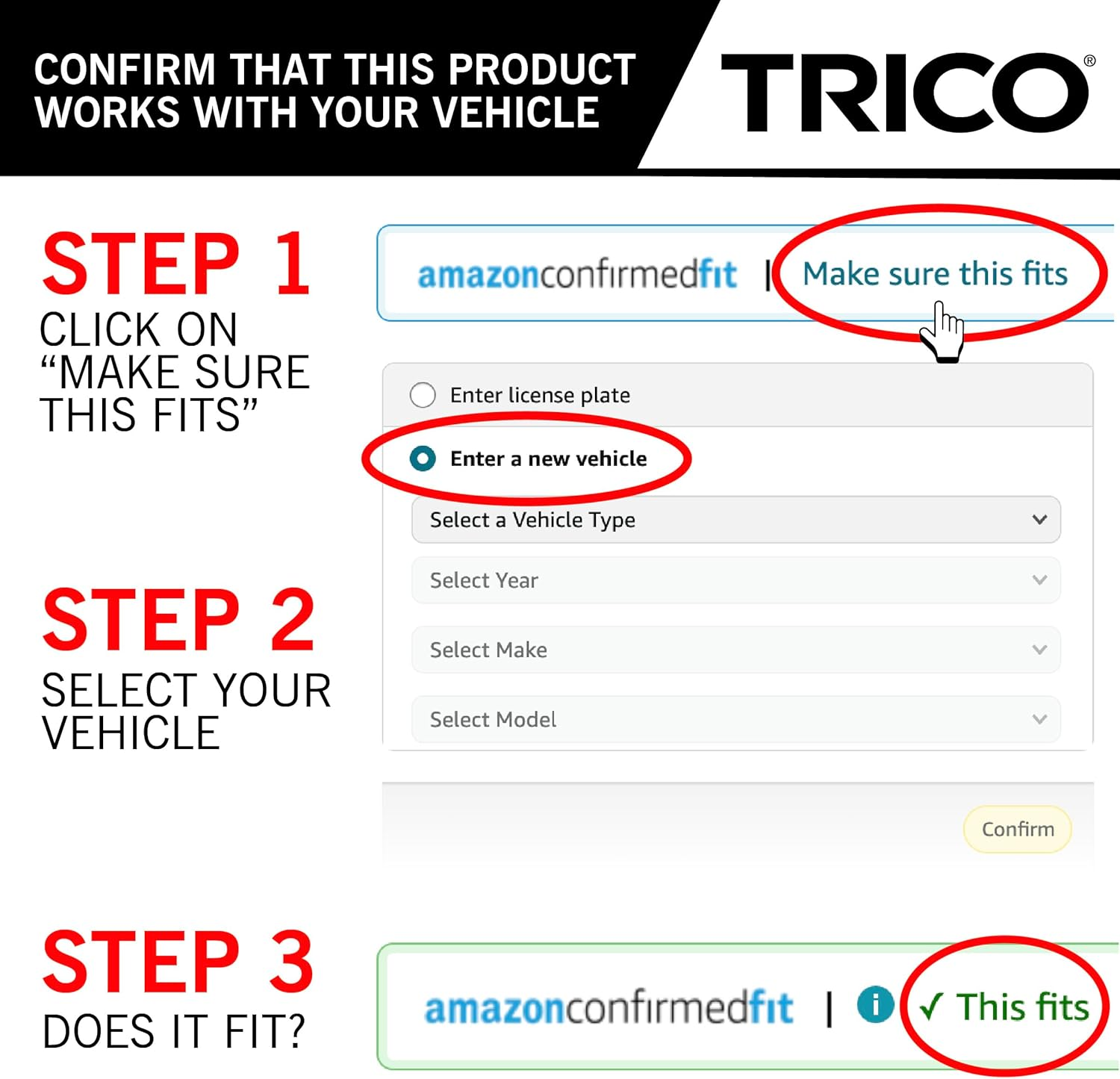 Trico 12-A Roc Loc 2 Wiper Blade, 300 Mm Size image number 2