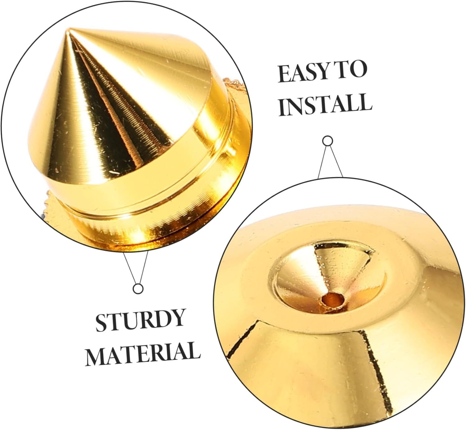 LAPYAPPE 4Pcs Sturdy Speaker Isolation Feet Shock Absorption for Home Audio Equipment Speaker Isolation Feet Spikes Pads image number 5