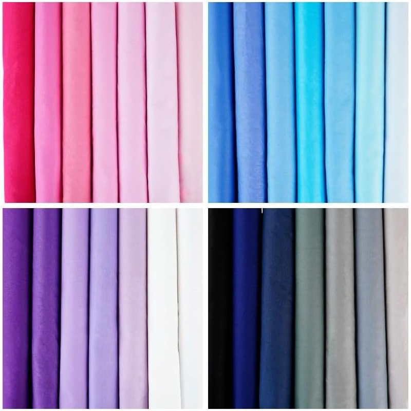 7 PCS Pink Cotton Fabric, Fabric Squares Material for Sewing, DIY image number 2