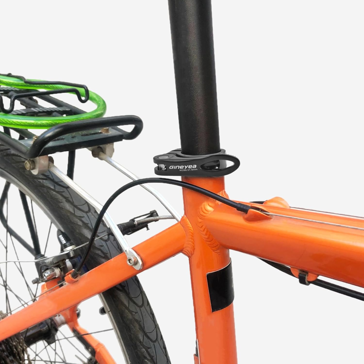 TRIWONDER Bicycle Seat Post Clamp 31.8Mm 34.9Mm Seat Tube Clamp Seat Tube Collar for MTB Road Bike - 01 Black - 28.6Mm image number 3