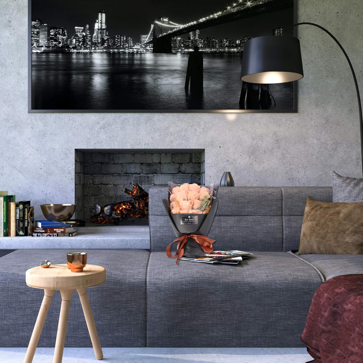 Cabilock Soap Rose Bouquet Decorative Soap Flower for Woman Birthday Mothers Day Bouquet