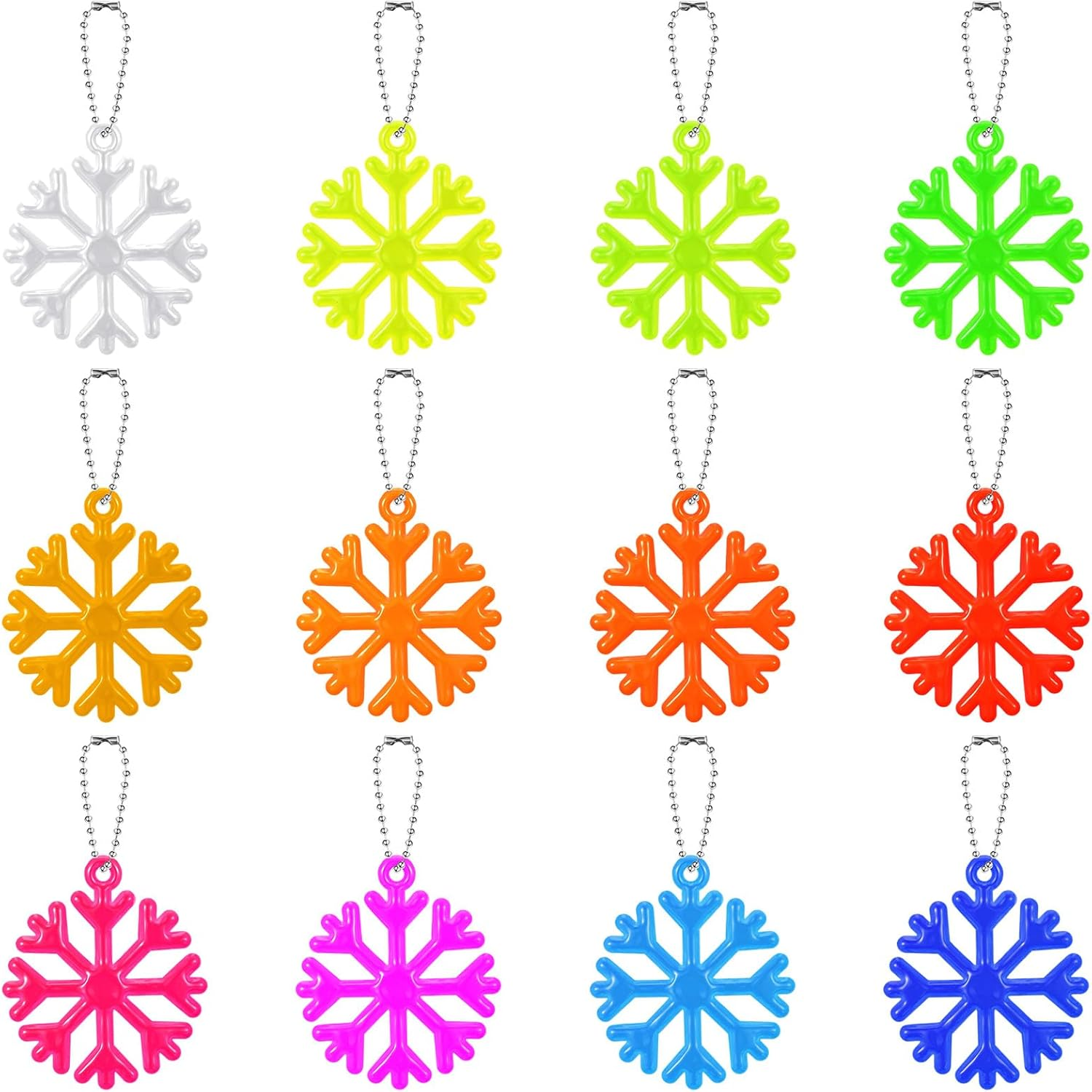 Namalu 12 St&uuml;ck Sicherheits Reflektor Anh&auml;nger Reflektierenden Anh&auml;nger Mehrfarbiger Schl&uuml;sselanh&auml;nger Handyanh&auml;nger Sicherheitsreflektorausr&uuml;stung F&uuml;r Dekoration Rucksackwandern