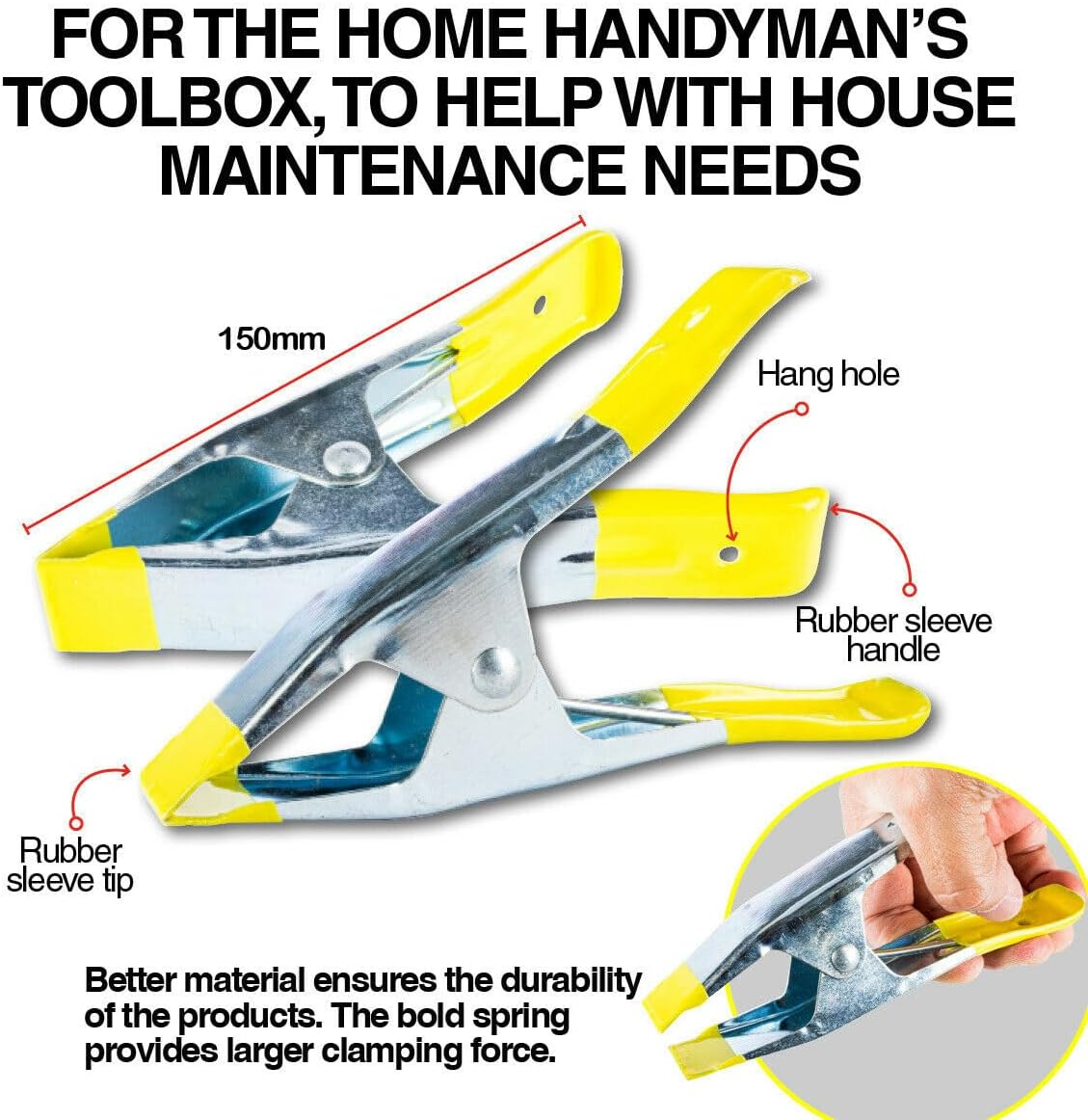 Tootoo Clamp Metal Spring 150Mm image number 3