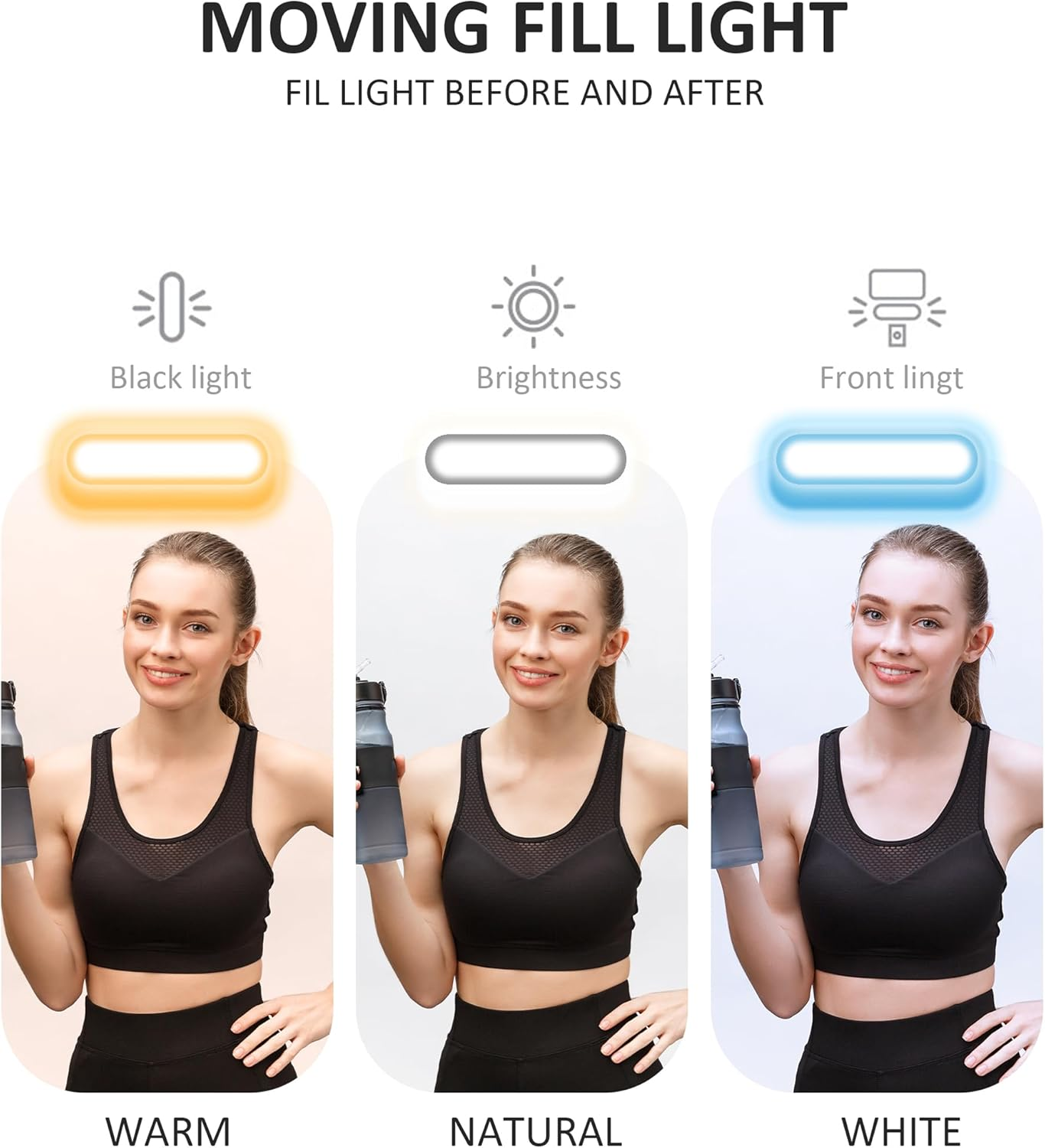 Selfie Stick Gimbal Stabilizer,With LED Fill Light, Bluetooth Remote, 360&deg; Auto Rotation, 6-Section Extendable Tripod & Portable Foldable Selfie Stick Stand Tiktok Vlog Youtuber Live Video Recording image number 1