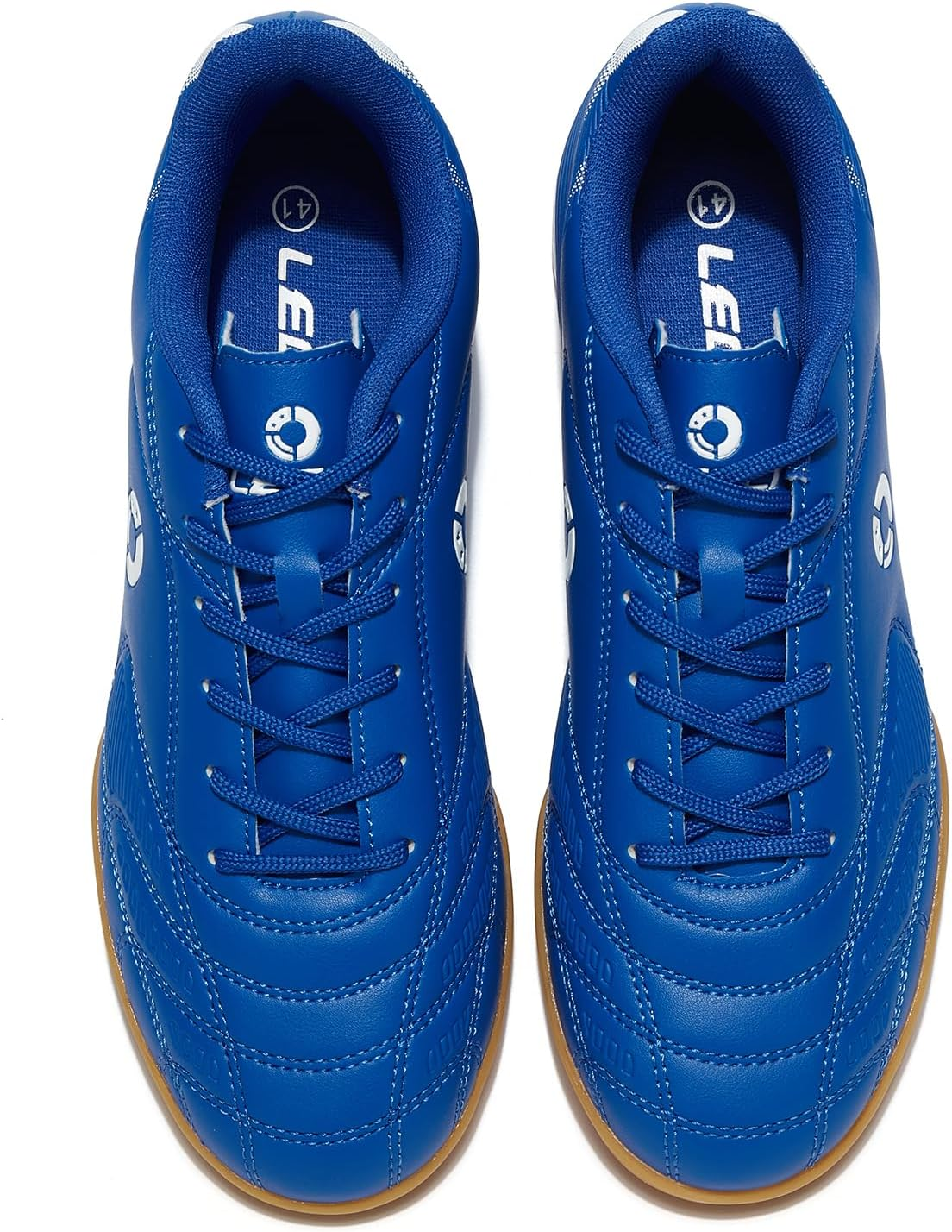 Men'S Indoor Football Shoes Adult Trainer Rubber Futsal Shoes for Athletic Flat Outsole Gym Training Sneaker image number 7