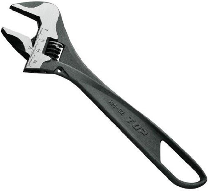 TOP (TOP) Hypermonki ZERO HM-32 Wide Monkey Wrench, No Rattle, Mouth Opening, 0.04-1.3 Inches (0-32 Mm), Equipped with No Rattle, Monkey Wrench