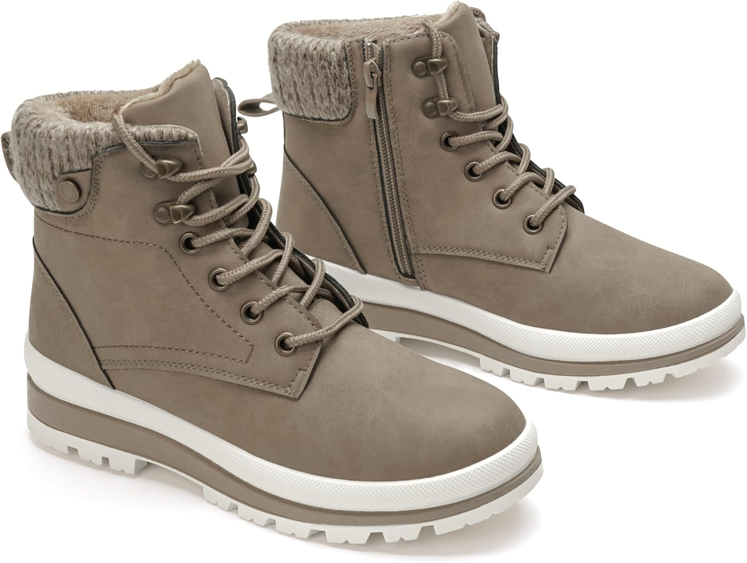 GLAMORA Women Waterproof Winter Warm Lined Boots Non Slip Sole Thermal Faux Fur