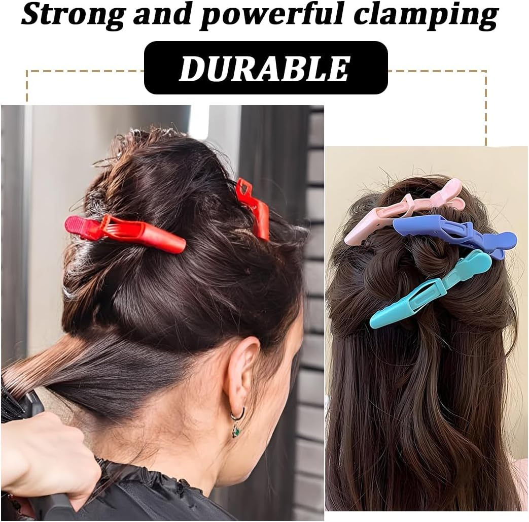 10Pcs Neutral Crocodile Hair Clips, Crocodile Hair Clips Sections Hair Clips for Styling, Hairdressing Hair Clips image number 5