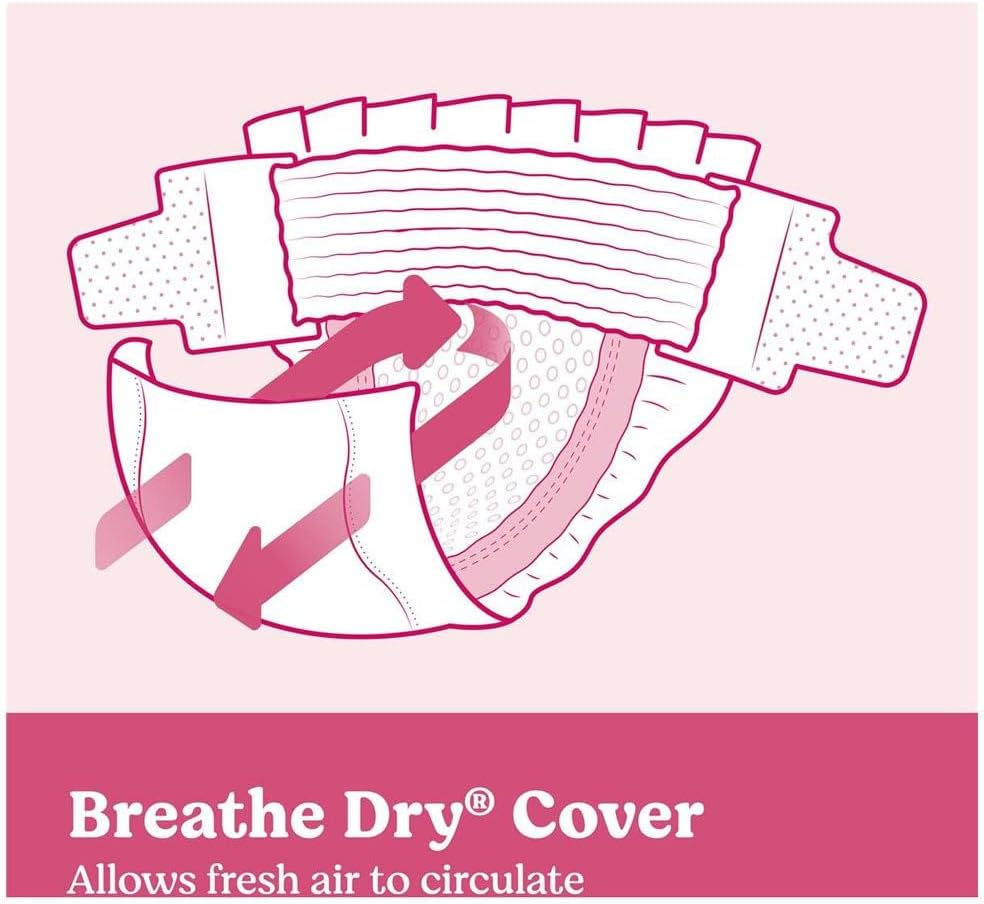 Huggies Ultra Dry Girls Nappies 90-Pieces Pack, Size 3 image number 3