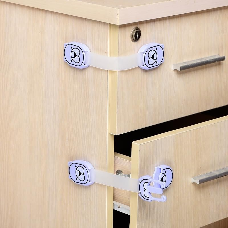 ALPERO'S Complete Baby Proofing Kit(42Pcs) - Child Safety Locks for Cabinets & Drawers, Adjustable Safety Latches, Corner Guards and Outlet Covers - Baby Proof Pack to Keep Your Child Safe at Home