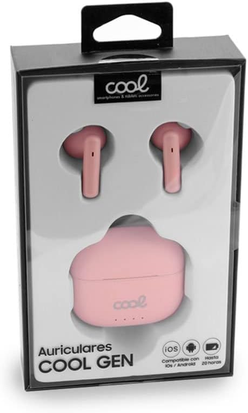Stereo Bluetooth Headphones Dual Pod Earpods Cool Gen LCD Pink image number 5