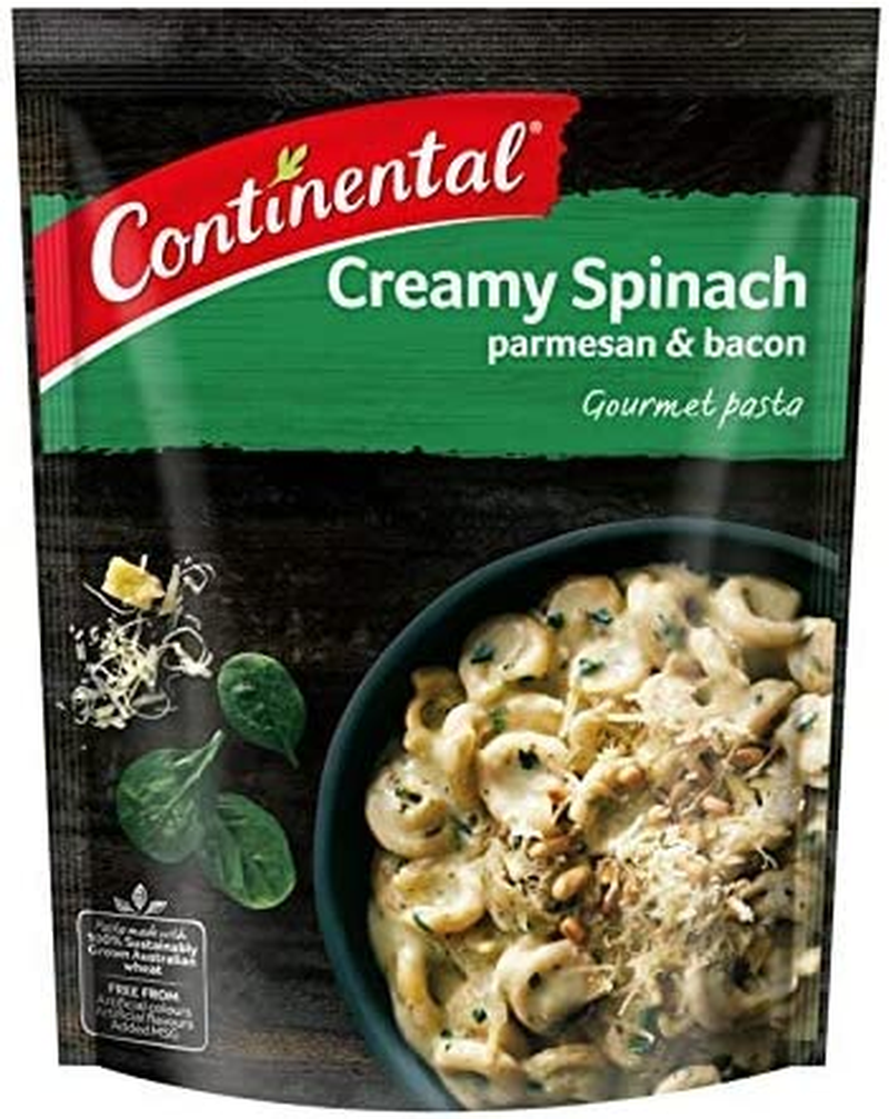 CONTINENTAL Gourmet Pasta (Side Dish) | Creamy Spinach Parmesan & Bacon, 91G image number 4