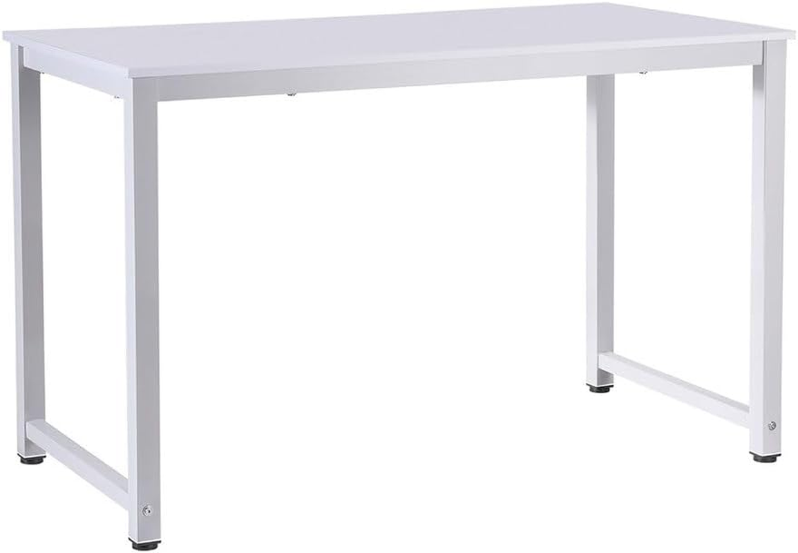 Artiss Computer Desk, 120Cm Length Office Laptop PC Desks Study Student Table, Home Gaming Furniture for Room, with Drawers Cabinet Wide Spacious Desktop Metal Legs White image number 3