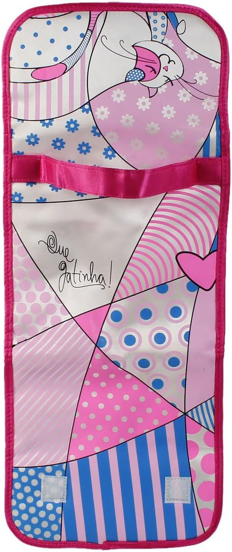 Ruilogod Polyester Lady Toiletry Wash Foldable Cosmetic Storage Handbag Fuchsia (Id: 505 Cc2 E4A A9B 237, Multiple Colors, Small, Wire Collated image number 1