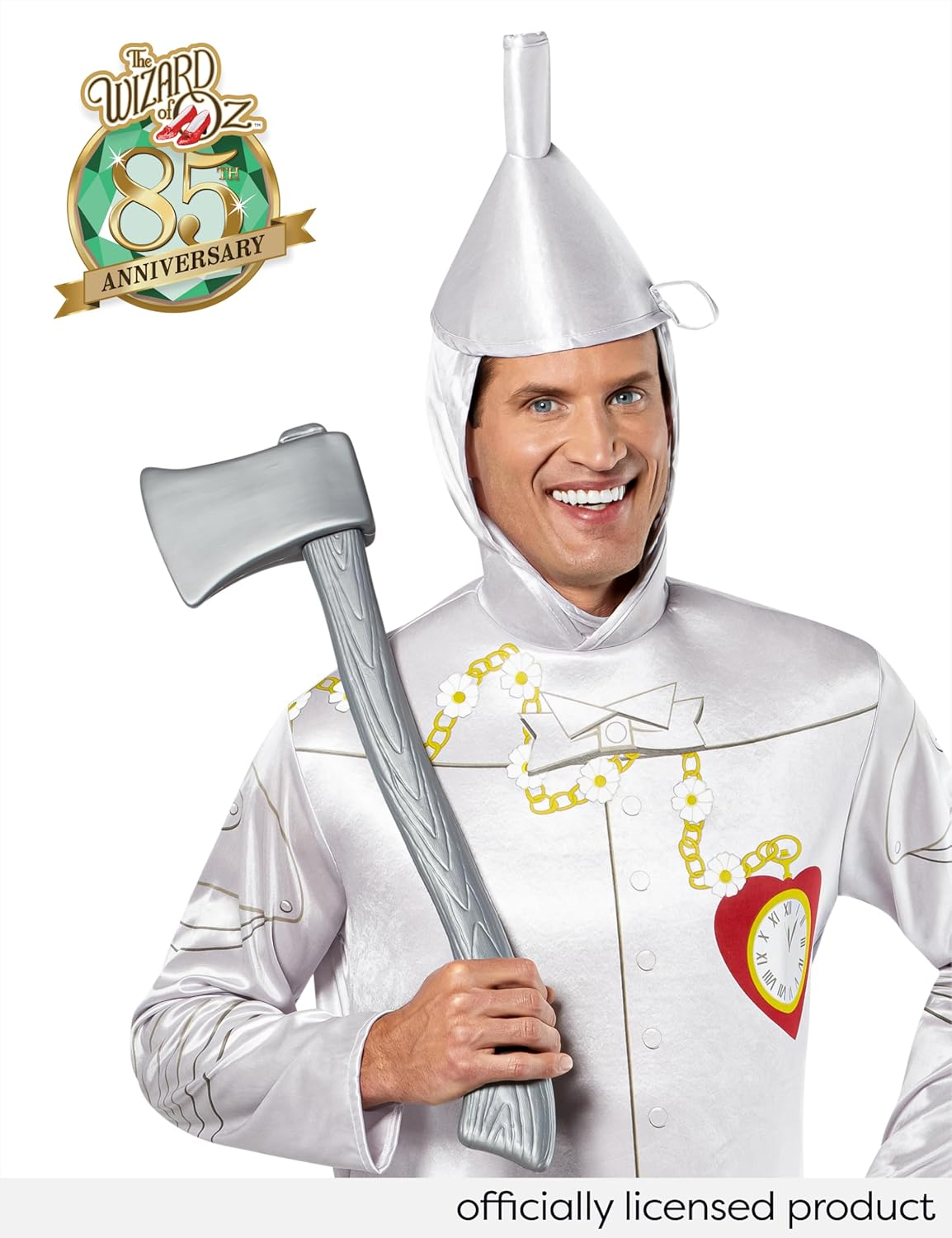 Rubie'S Men'S Wizard of Oz: Tin Man Costume, Silver, One Size image number 1