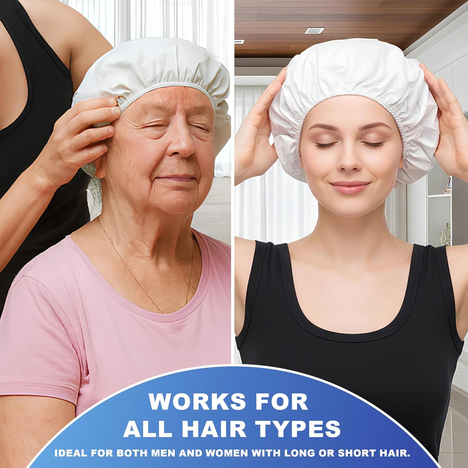 Medvance No Rinse Shampoo Cap | Rinse Free Shower Cap That Shampoos & Conditions | PH Balanced & Hypoallergenic Waterless Hair Wash | 4 Pack image number 5