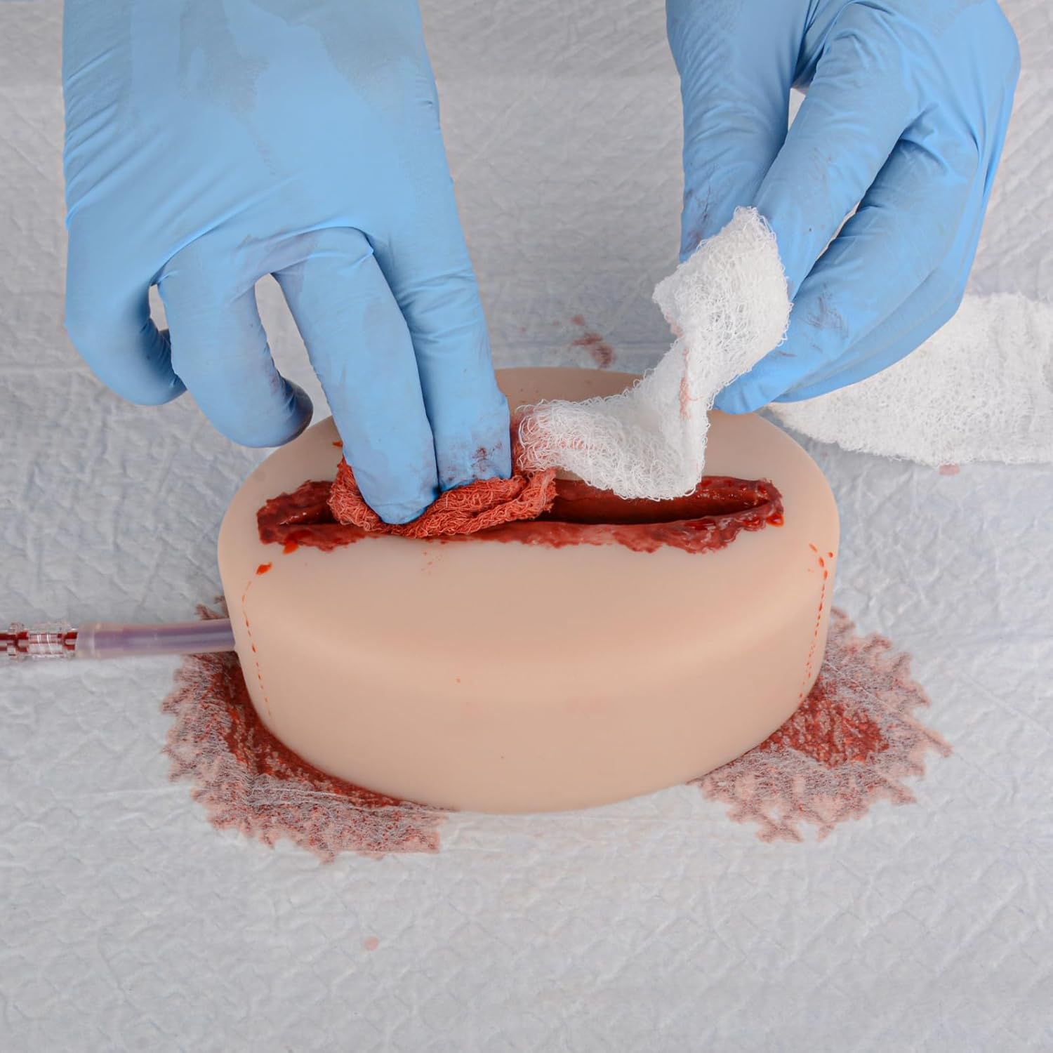 Mededuquest Laceration Wound Packing Trainer Kit, Stop the Bleed Training Kit, Bleed Control Kit for Medical Classes - Carrying Bag image number 4