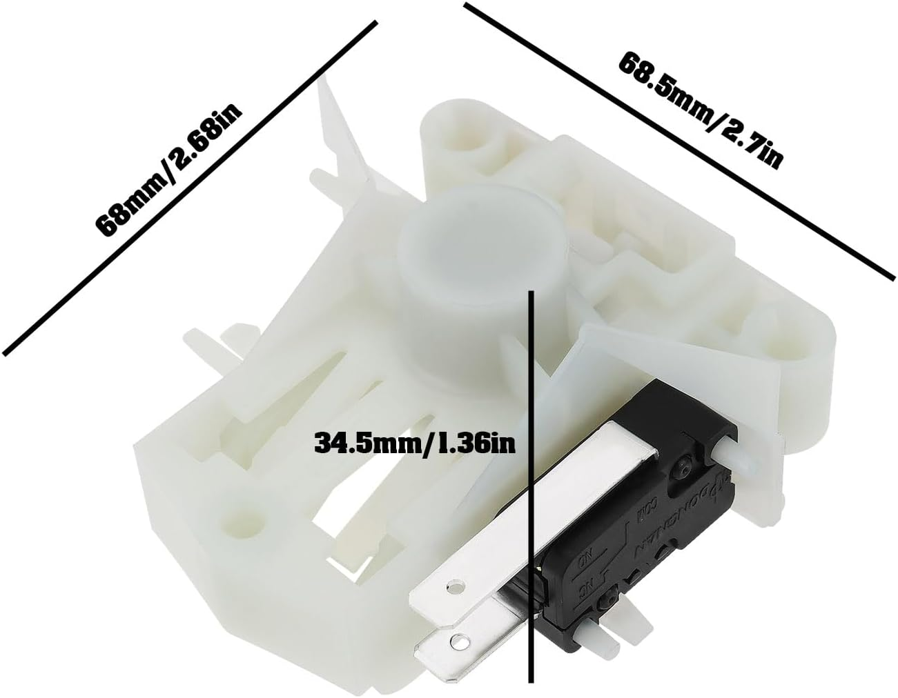YINETTECH 1Pc Dishwasher Door Latch DD81-02132A DD81-01629A Compatible with Samsung DW80K5050US DW80F600UTB DW80F800UWS DW80K7050UG DW80R5060UG DW80F600UTS DW80J3020US image number 2