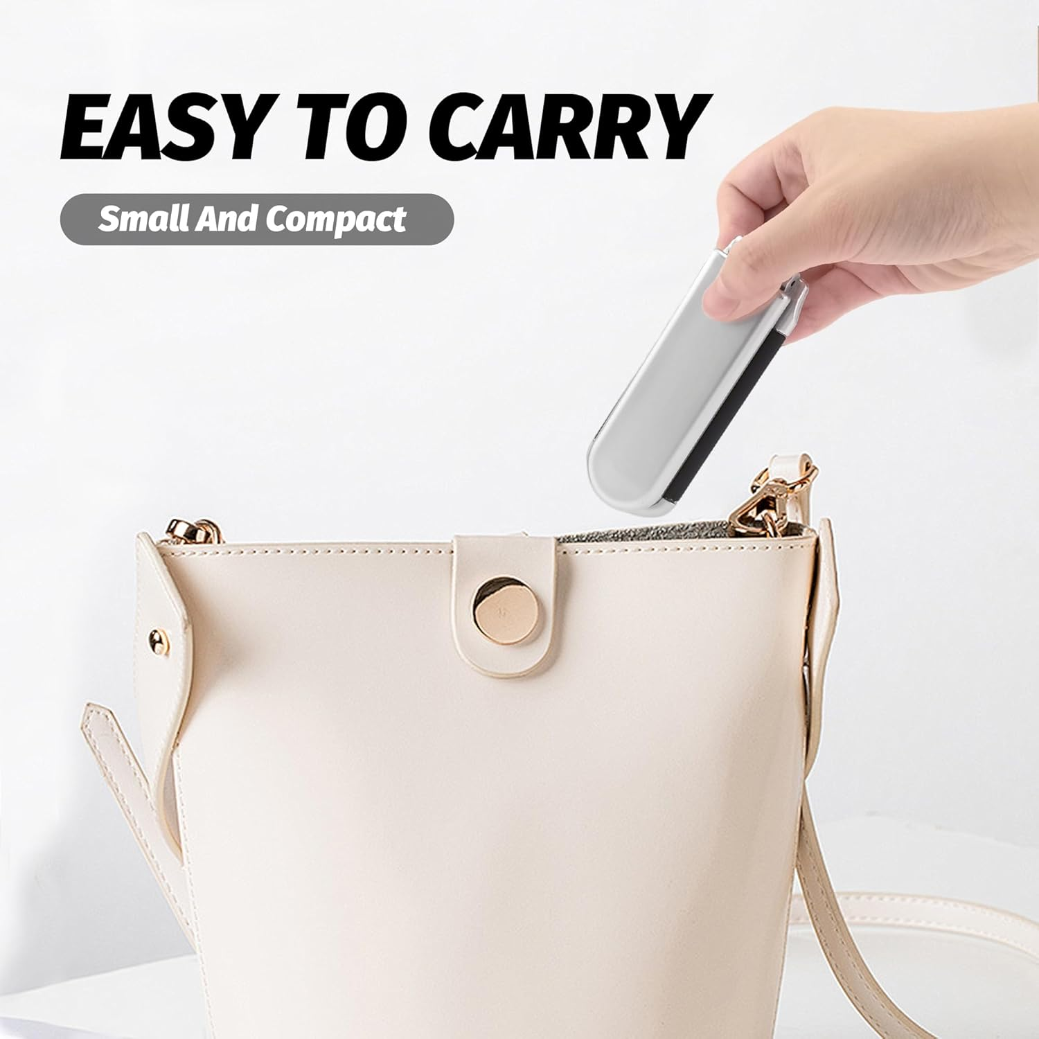 Blingkingdom Folding Hair Brush with Mirror, Small Compact Travel Portable Pocket Size Comb with Soft Bristles Styling Foldable Hairbrush for Travelling Swimming Gym Bag image number 6