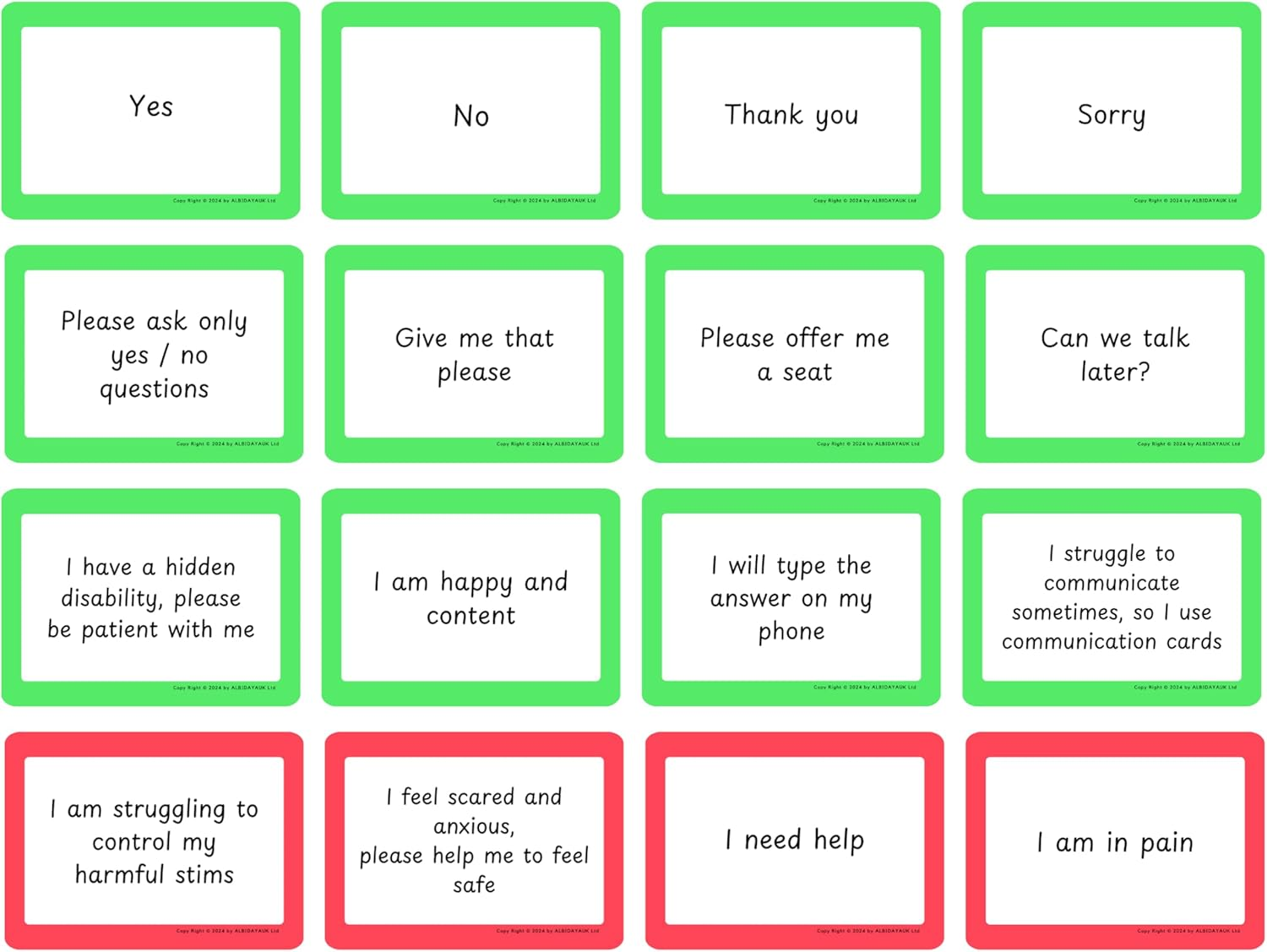 50 Autism and ADHD Communication Cards Visual Aid Nonverbal Communication Board Speech Delay Feelings Emotions Flash Cards Autism Special Needs Cue Cards Language Learning Toys for Kids and Adults