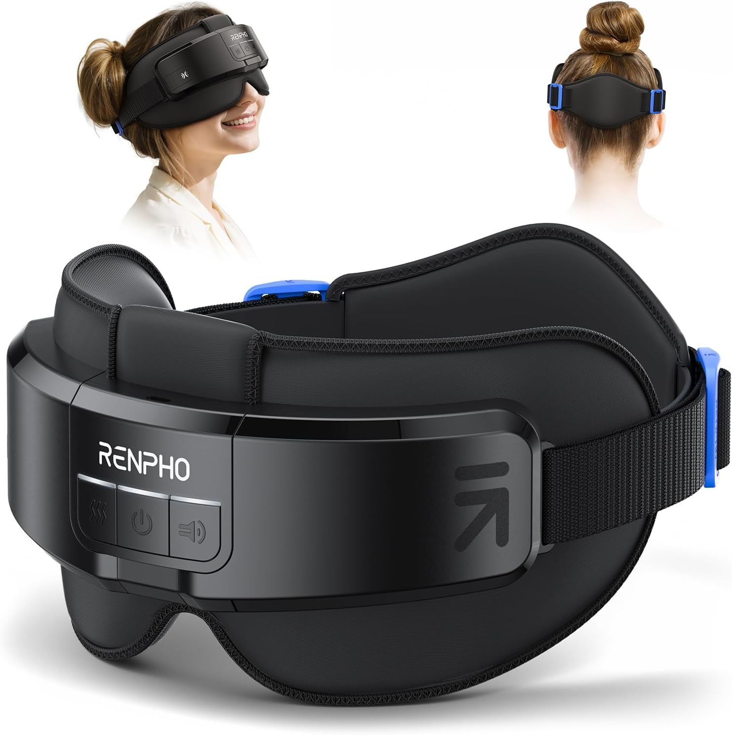 RENPHO Eyeris Masc Head & Eye Massager, Heated Eye& Head Massager for Migraines, Headache Massager for Forehead, Back of Head and Temple, Ideal Gifts for Women Men image number 1