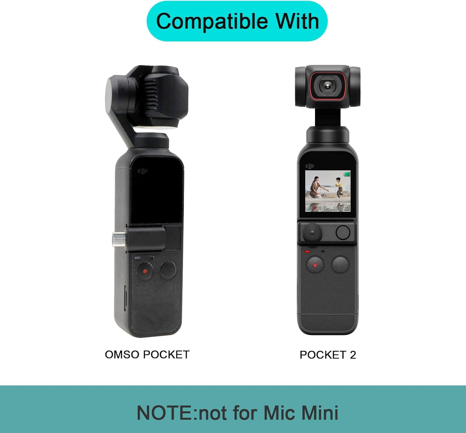 Tercel Smartphone Adapter Compatible with DJI Osmo Pocket Handheld Gimbal Camera,Micro USB Type-C Android Ios Cellphone Connector Accessories(Type-C Adapter) image number 2