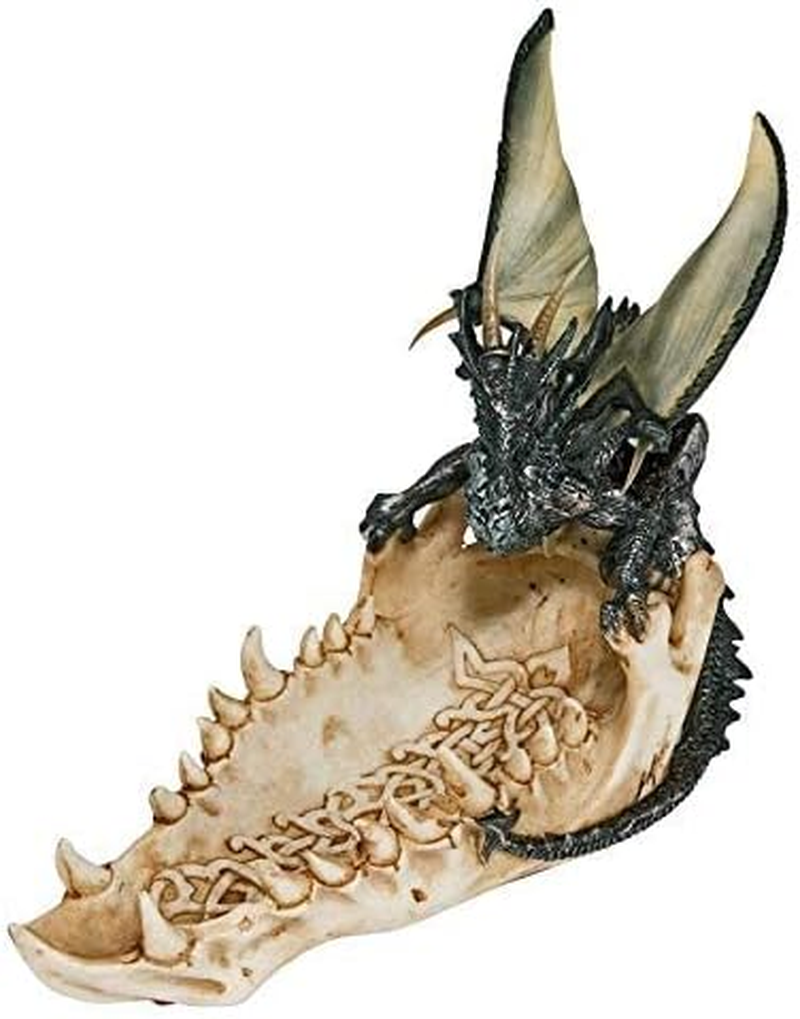 Design Toscano QS91305 Jaw of the Dragon Offering Dish, Full Color image number 6