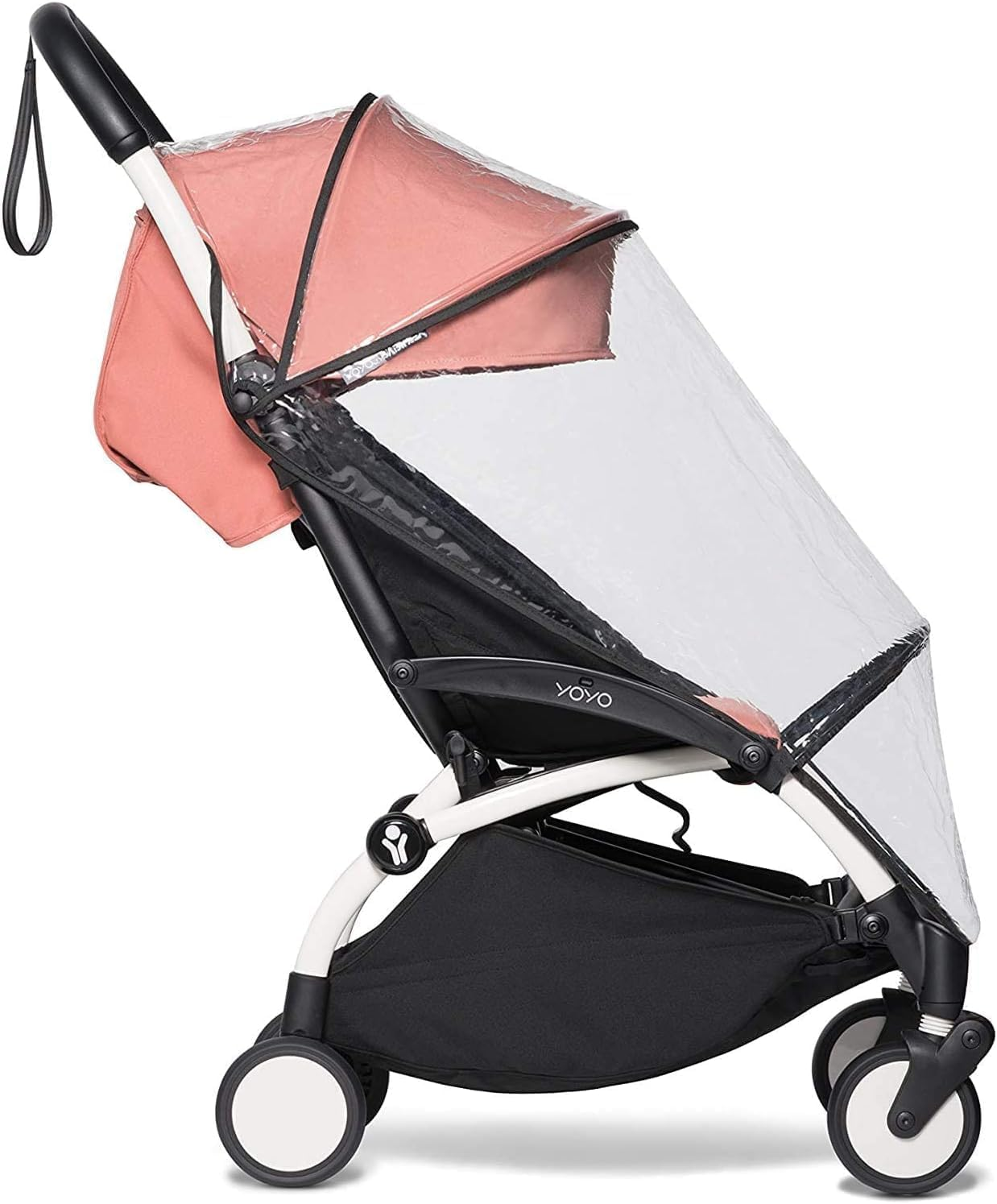 Pram Rain Cover & Stroller Rain Cover - Waterproof, UV Protection, Compatible with Babyzen Yoyo & Yoyo+, Transparent, Clear Baby Stroller Accessories - Fits 6 Months+ - Baby Travel Gear-Fengea image number 4